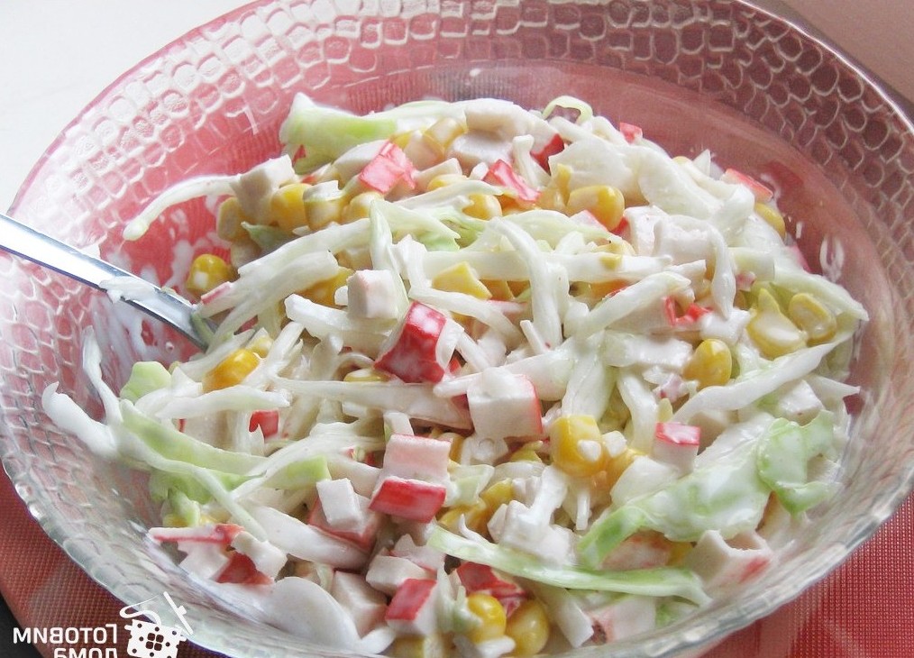 Салат из капусты, пошаговый рецепт с фото
